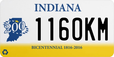 IN license plate 116OKM