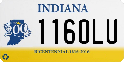 IN license plate 116OLU