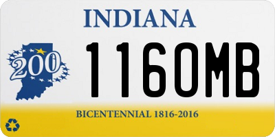 IN license plate 116OMB