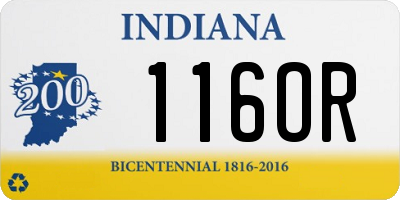 IN license plate 116OR
