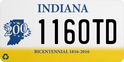 IN license plate 116OTD