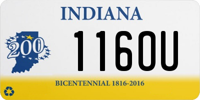IN license plate 116OU