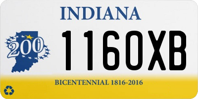 IN license plate 116OXB