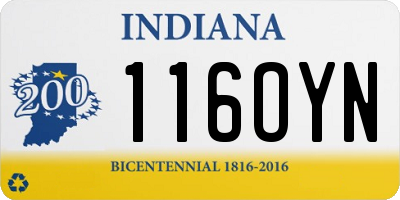 IN license plate 116OYN