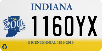 IN license plate 116OYX