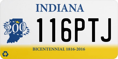 IN license plate 116PTJ