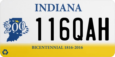IN license plate 116QAH