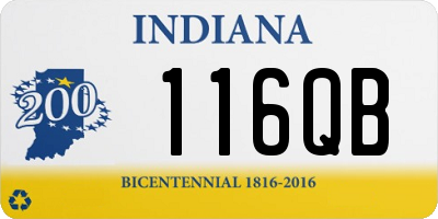 IN license plate 116QB