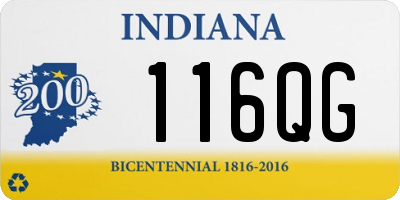 IN license plate 116QG