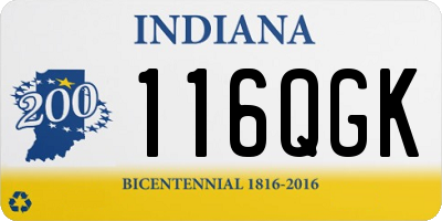 IN license plate 116QGK