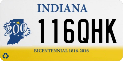 IN license plate 116QHK