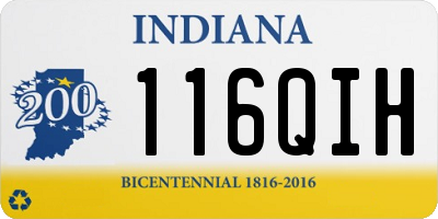 IN license plate 116QIH