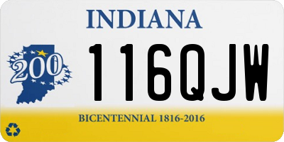 IN license plate 116QJW