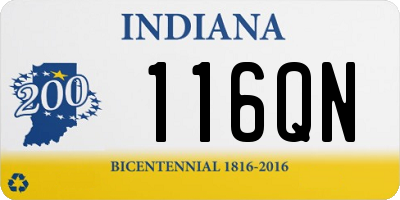 IN license plate 116QN