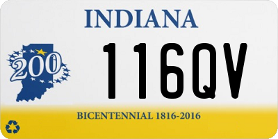 IN license plate 116QV