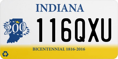 IN license plate 116QXU