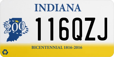 IN license plate 116QZJ
