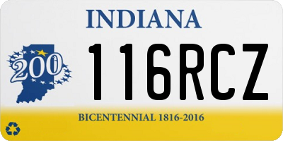 IN license plate 116RCZ
