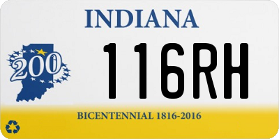 IN license plate 116RH