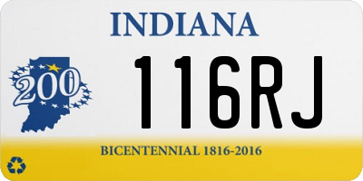 IN license plate 116RJ