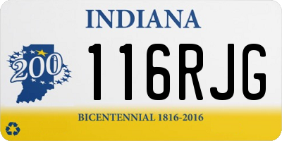 IN license plate 116RJG