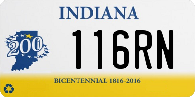 IN license plate 116RN