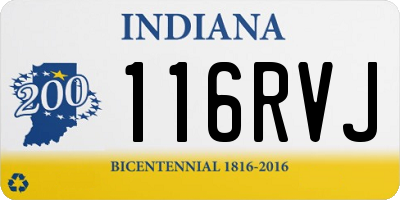 IN license plate 116RVJ
