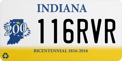 IN license plate 116RVR