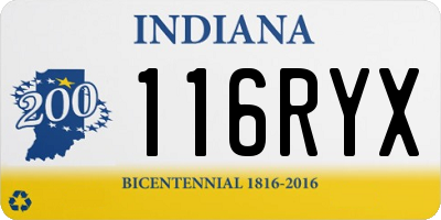 IN license plate 116RYX