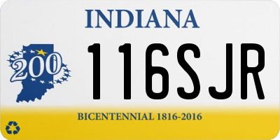 IN license plate 116SJR