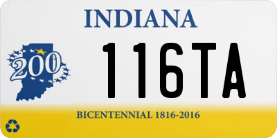 IN license plate 116TA