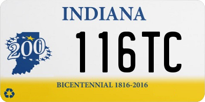 IN license plate 116TC