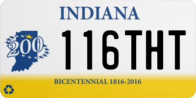 IN license plate 116THT