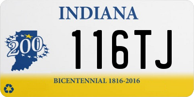 IN license plate 116TJ