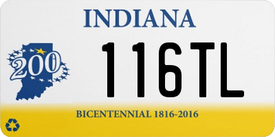 IN license plate 116TL