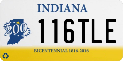 IN license plate 116TLE