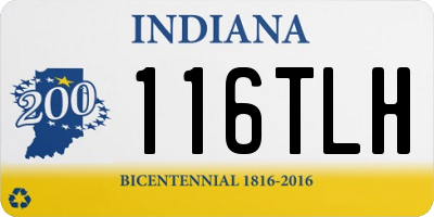 IN license plate 116TLH