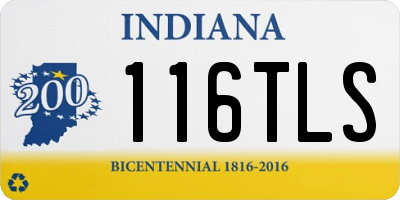 IN license plate 116TLS