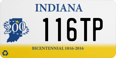 IN license plate 116TP