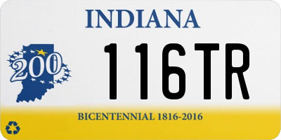 IN license plate 116TR