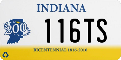 IN license plate 116TS