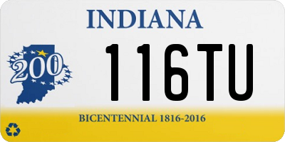 IN license plate 116TU