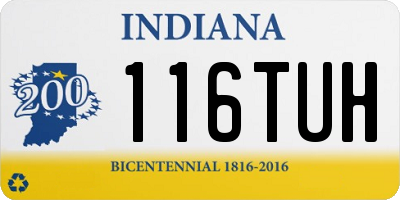 IN license plate 116TUH