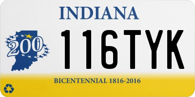 IN license plate 116TYK