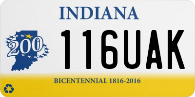 IN license plate 116UAK