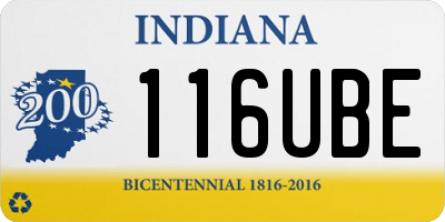 IN license plate 116UBE