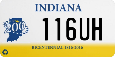 IN license plate 116UH
