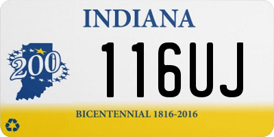 IN license plate 116UJ