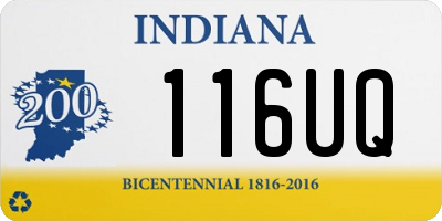 IN license plate 116UQ