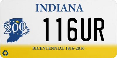 IN license plate 116UR